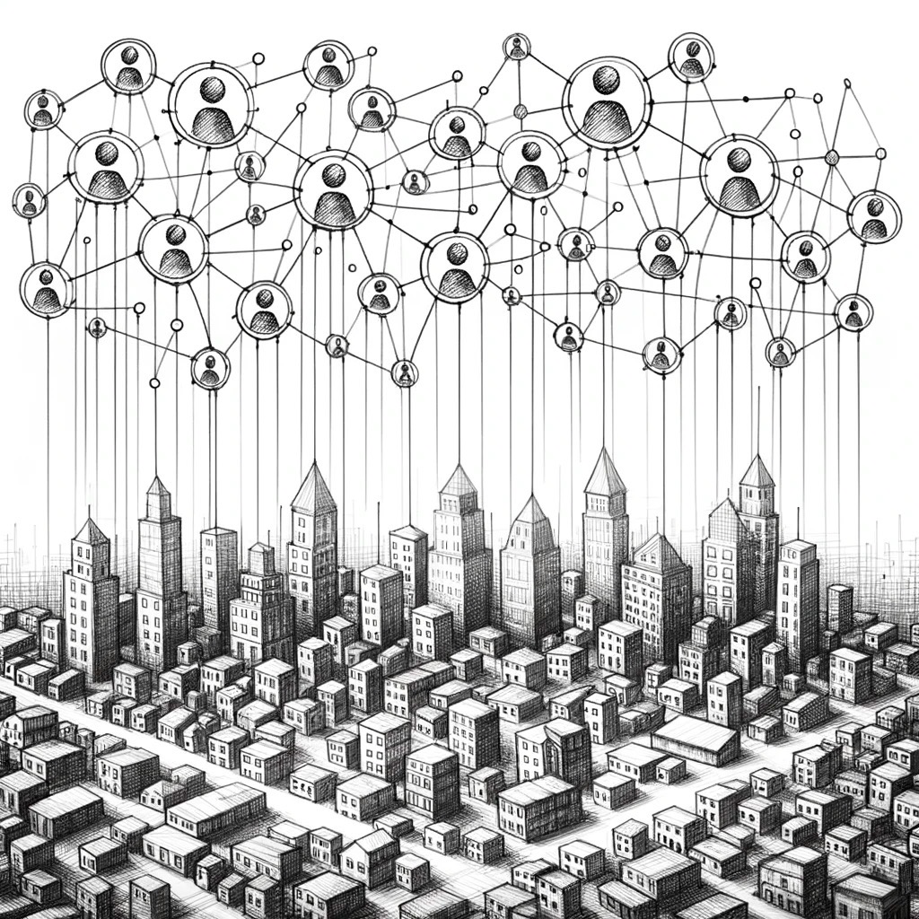 Interconnected Social Graph in Urban Geography